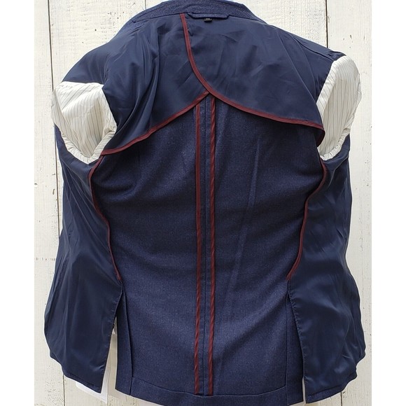 Bonobos Italian Stretch Wool Flannel Blazer Suit Jacket Bright Navy Men 40R Slim - Picture 5 of 13